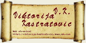 Viktorija Kastratović vizit kartica